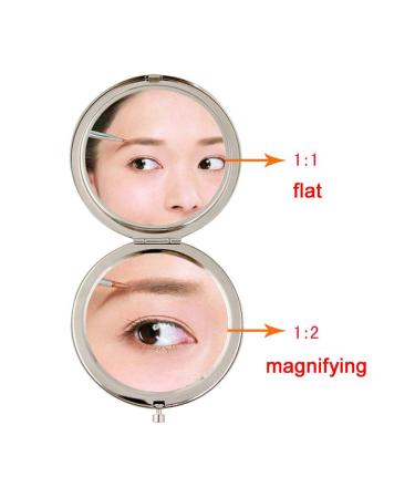 HUAMULAN 9PCS Compact Mirror - Assorted Color Cosmetic Hand Mirror Set for Wedding Favor Party Gifts - Dual Sided Metal Frame Design - Perfect for Purse Travel - Includes Organza Pouch Gift Bag - Buy Online on GoSupps.com