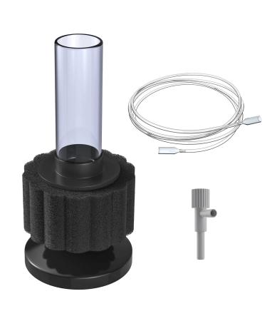 Pawfly aquarium nano bio-sponge filter quiet betta fry shrimp foam filter kit with airline hose for small aquariums up to 12 liters fit for 4-12 l