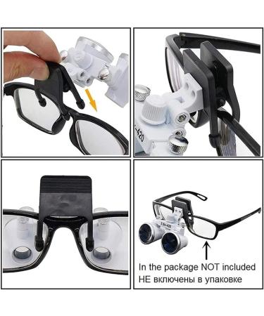 Magnifier with Light Head MountLighted Magnifying Glasses 2.5X Dentistry Clip Loupe Binocular Magnifier Dental Loupe for Dental Lab Dentists for Hobbies Reading Jewelry Loupe CRA - Buy Online on GoSupps.com