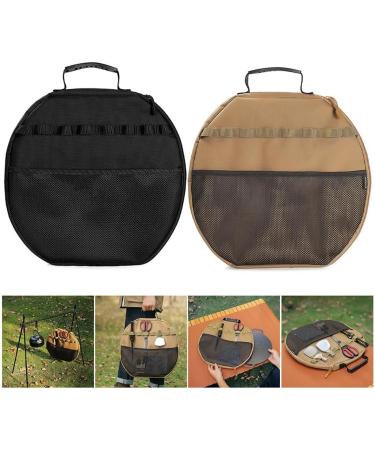 Kcvzitrds Portable Grill Pan Storage Bag Camping Cast Iron Saucepan Carry Bag Picnic Kitchen Utensils Frying Pan Baking Pan - Buy Online on GoSupps.com