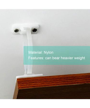 Anti-tip Furniture Wall Anchor Straps for Dresser or Bookshelf(4 Pack)  Wall Anchors Baby Proofing Adjustable Child Secure Wall Straps for Cabinet TV Stand Wardrobe Drawers Tables Desk Dogs.(White) - Buy Online on GoSupps.com