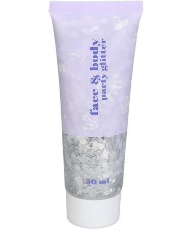 Buy Sequin Body Glitter Gel 50ml - Holographic Silver Face & Body Glitter for Festivals - International Shipping Available - Buy Online on GoSupps.com