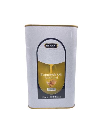 Hemani Fenugreek Oil 1000ml - 100% Pure & Natural Fenugreek Seed Essential Oil for Skin Hair Wellness Aromatherapy & Natural Health Remedies Suitable for All Skin Types