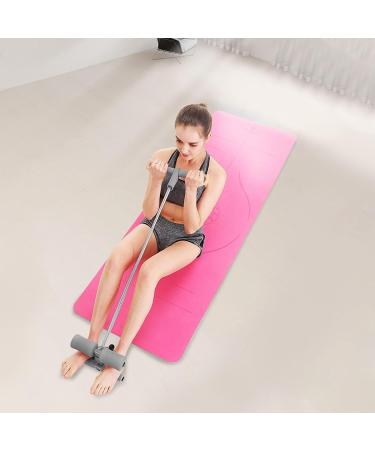 Besportble Portable Training Device: Voltage Foot Pedal Resistance Tapes & Abdominal Exercise Rope for Enhanced Fitness - Suction Cup Sit-Up Rod (Gray 55x25x3cm) - Buy Online on GoSupps.com
