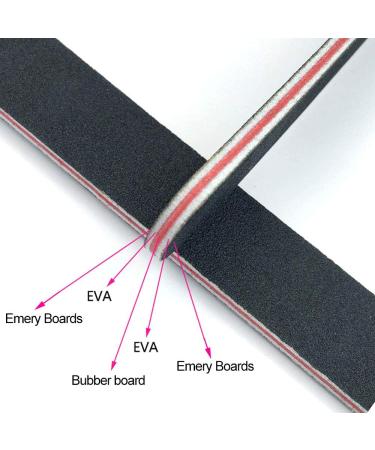 15pcs Professional Nail File Set | 100/180 Grit Double Sided Washable Files | Teuki Fingernail Emery Boards - Buy Online on GoSupps.com
