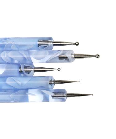 5-Piece Nail Art Brush Set - Designer Tools for Perfect Manicure | International Shipping Available - Buy Online on GoSupps.com