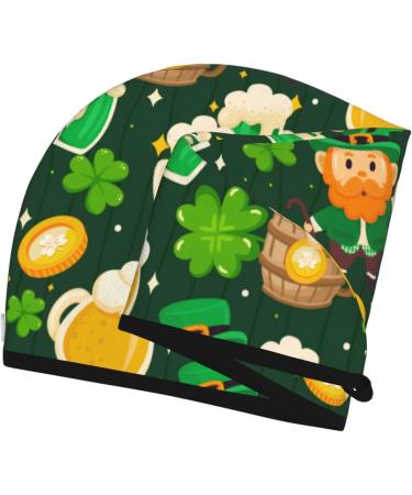 St. Patrick's Day Microfiber Hair Towel - Super Absorbent Coral Velvet Wrap for Long Curly & Thick Hair - Buy Online on GoSupps.com