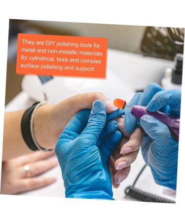 Mikinona 3 Sets Nail Art Polishing Caps Electric Nail File Accessory Drill Bits Manicure Pedicure Sanding Caps Nail Art Mmxmm Sanding Bands - Buy Online on GoSupps.com