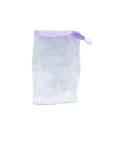 Soap Mesh Bag Body Scrubber Soap Drawstring Pouch mesh Bags for Travel Exfoliating Tool Cleaning Supplies Bubble Body Cleaning Tool (Purple)