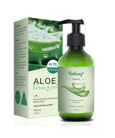 Sea Salt Spray for Hair Men and Women 5 fl oz + Aloe Vera Gel 17oz for Face and Body & Hair - Buy Online on GoSupps.com