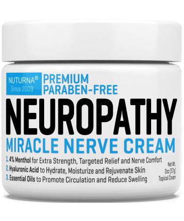 Nerve Relief Cream for Neuropathy - Premium Nerve Cream 3X Action for Targeted Relief and Nerve Comfort - Maximum Strength with 4% Menthol Arnica MSM for Feet Hands Legs Toes & Back - 2 Oz