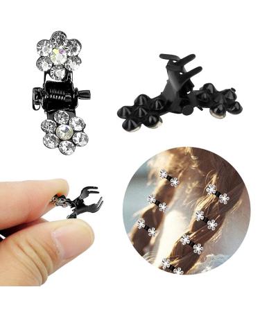 36 Pcs Mini Crystal Hair Clips for Women and Girls - White Rhinestone Hair Accessories - Buy Online on GoSupps.com