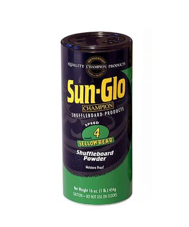 Sun-Glo #4 Speed Shuffleboard Powder Wax 16 oz Yellow #4 Speed 16 oz. - Buy Online on GoSupps.com