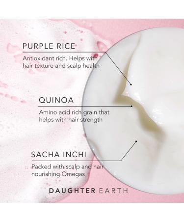 Buy Daughter Earth Shampoo & Conditioner - Nourishing Purple Rice & Quinoa for Hairfall Dandruff & Frizz | Gentle Cleanser for Softer Hair | 250 ml Each - International Shipping - Buy Online on GoSupps.com