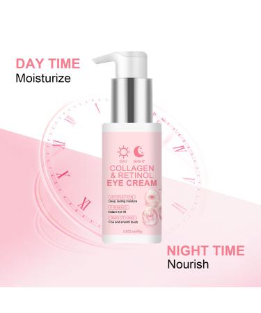 Retinol Eye Cream with Collagen Anti-Aging Eye Moisturizer for Day & Night Use Deep Hydration & Instant Firming Smoothing Formula Reduces Fine Lines Large Size 80g - Buy Online on GoSupps.com