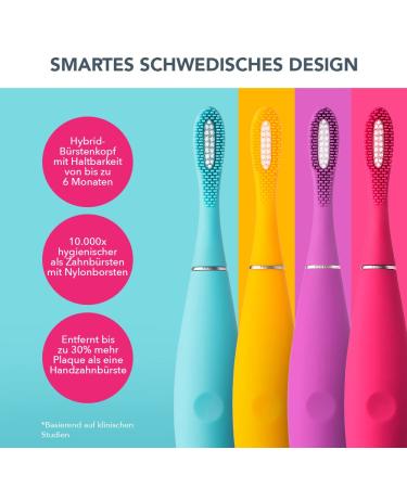 Foreo Issa Kids Ultrahygienic Silicone Electric Toothbrush - Safe Oral Care for Children 5-12 | Waterproof USB Charging True Blue Pony - Buy Online on GoSupps.com