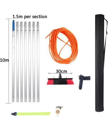 Window Cleaning Pole 10-39ft Telescopic Extending Water Fed Window Cleaning Pole Brush 30cm/50cm Water Hole Large Brush Head Roof Cleaning Tools 10m/32.8ft 30cm Brush Head - Buy Online on GoSupps.com