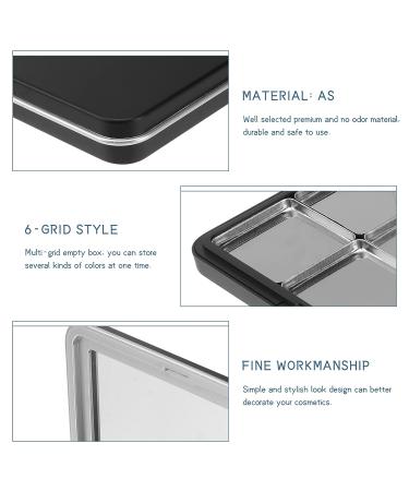 FOMIYES Empty Magnetic Eyeshadow Palette - 6 Grid DIY Makeup Storage Container - Buy Online on GoSupps.com