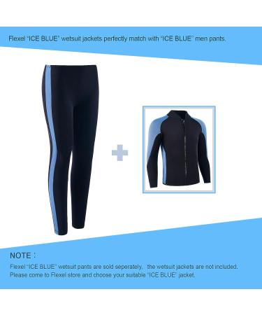Flexel 2mm Neoprene Wetsuit Pants for Men - X-Large Ice Blue - Buy Online on GoSupps.com