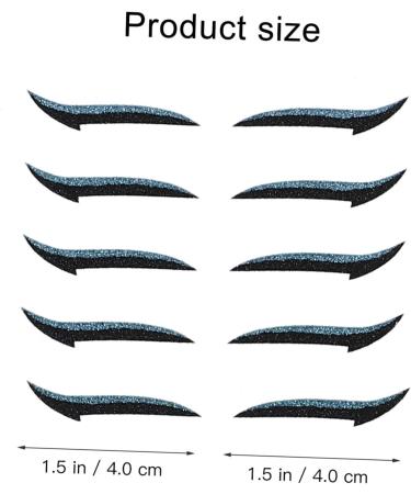  LALAFINA LALAFINA 200 Pairs Reusable Eyeliner Stickers Double Eyelid Stickers for Eye Makeup Perfect for Halloween and Festive Events - Buy Online on GoSupps.com