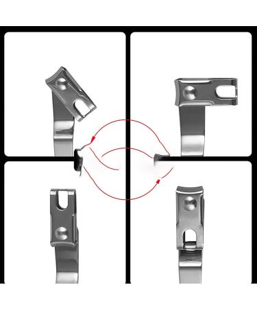 HCHGJKN Nail Clippers Professional 360 Rotation Nail Clipper Oblique Scissors Stainless Steel Nail Cutting Trimmer Toe Clip Tools - Buy Online on GoSupps.com