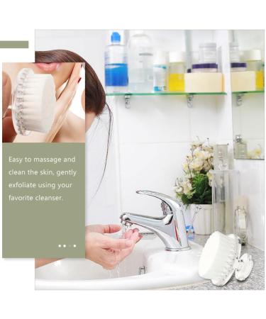 Beavorty Face Scrubber Brush Manual Facial Cleansing Exfoliating Brush Handheld Face Wash Brush for Women Men Blackhead Removing Pore Cleansing - Buy Online on GoSupps.com