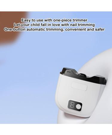 Automatic Nail Clippers - Adjustable Speed Baby Electric Nail Trimmer | Toenail Clippers LED Low Noise Nail Trimmer for Seniors Family-Friendly Kids Adults Relatives - Buy Online on GoSupps.com