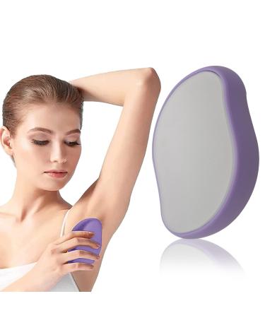 Crystal Hair Eraser 2023 Painless Crystal Hair Eraser Hair Remover Fast & Easy Skin Exfoliator for Women Arms Legs Back purple