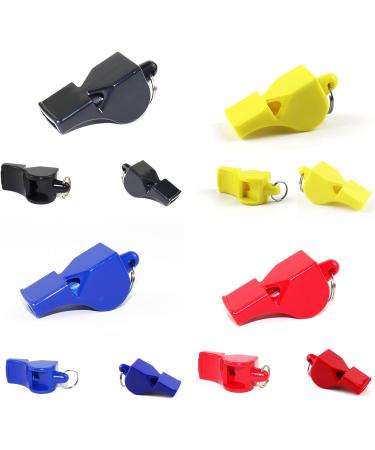 Yoezuo Pipe with Lanyard - 4 Colorful Plastic Whistles for Sports & PE | Football School Activities - Buy Online on GoSupps.com