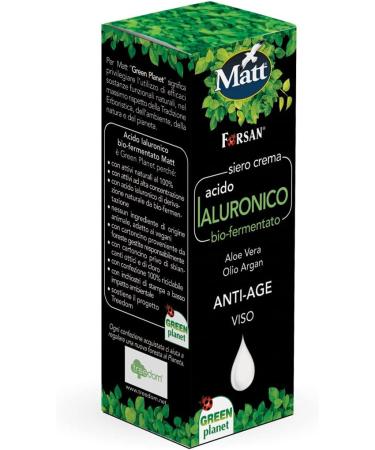  Matt Hyaluronic acid for anti-aging face with argan oil 30 ml - Buy Online on GoSupps.com
