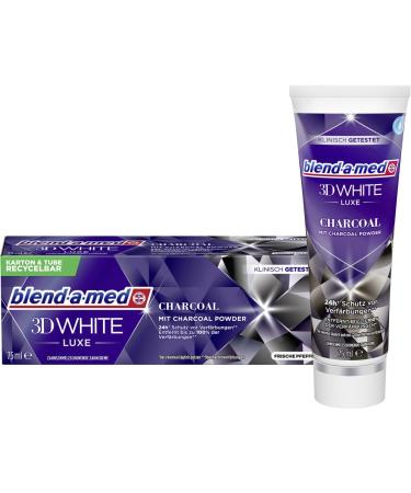 blend-a-med Toothpaste 3D White Luxe With Activated Charcoal 75 ml