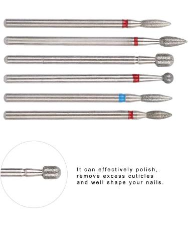 Nail Drill Bits Ceramic Nail Mill Bits Professional Remove Gel Acrylic Cuticle Diamond Tungsten Carbide Tools for Nail Beautify Polishing Clear Care Manicure Pedicure(JG#9) - Buy Online on GoSupps.com