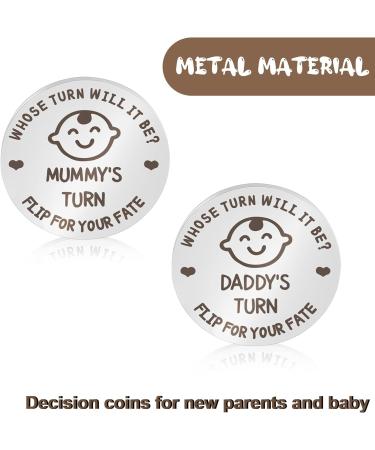 Opopark New Baby Gifts - Funny Decision Coin for New Parents (Silver) - Buy Online on GoSupps.com