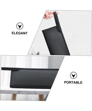 POPETPOP Portable Hair Dryer Storage Bag Curling Wand Leather Makeup Bag Portable Hair Dryer Pouch Travel - Buy Online on GoSupps.com