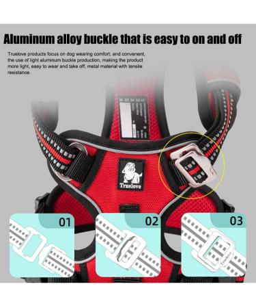 Truelove No Pull Dog Harness - Reflective Adjustable Soft Padded Vest for XL Dogs | TLH56512 Purple - Buy Online on GoSupps.com