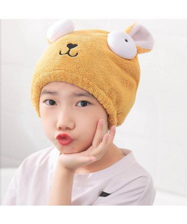 Buy Cute Pink & Yellow Microfiber Hair Towels for Girls - Quick Drying & Absorbent Soft Hair Turbans (2 Pack) - Buy Online on GoSupps.com