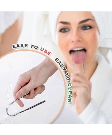 2 Pack Surgical Stainless Steel Tongue Scraper for Adults & Kids - Professional Oral Care Tool for Fresh Breath - Buy Online on GoSupps.com