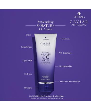 Alterna Caviar Anti-Aging CC Cream | 10-in-1 Leave-In Hair Treatment | Sulfate-Free Moisture â€“ 3.4 Fl Oz - Buy Online on GoSupps.com