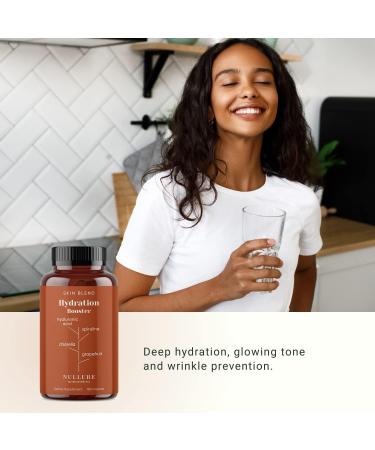 Hialuronic Acid Capsules | Hydrating Formula Anti-Wrinkle Prevention | Vegan | Pure Hyaluronic Acid + Spirulina + Chlorella + Vitamin B3 + Black Radish + Grapefruit | 120 Capsules (2 Months) - Buy Online on GoSupps.com