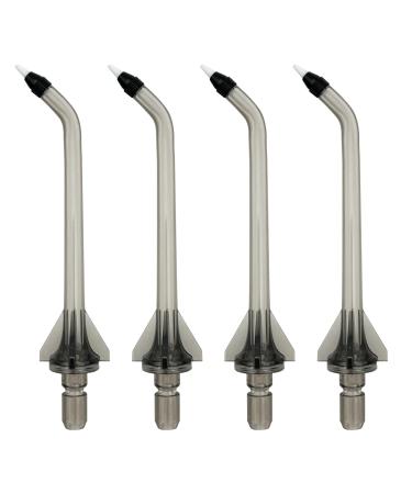 Replacement Head for COSLUS Water Flosser Replacement Periodontal/Pocket Tips Oral Irrigator Jet Tip Only Compatible COSLUS F5020E B-4 Pocket Tips(Black)