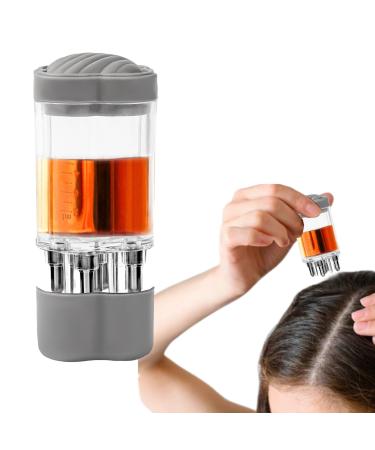 Flacon applicateur d'huile capillaire portable - Peigne de massage du cuir chevelu avec bille roulante - des nutriments - Ajustement pr cis du cuir chevelu pour la croissance des gris