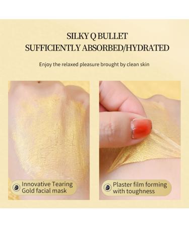 Retinol Snake Venom Gold Mask Gold Peptide Face Mask Golden Collagen Peel Off Facial Mask Gold Anti-Aging Face Mask for Deeply Cleans Moisturizing Hydrating Mask to Reduce Fine Lines & Wrinkles - Buy Online on GoSupps.com