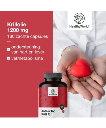 Be Healthy Group doo Krill Oil 1200 mg 180 Soft Capsules Omega3 + Astaxanthin Glutenfree Lactosefree and Without Artificial Flavors 3 Month Supply Support of Heart and Blood Vessels - Buy Online on GoSupps.com