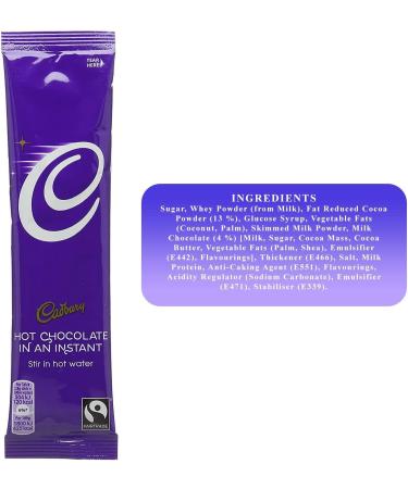  Cadbury Cadbury Pack of 12 Instant Hot Chocolate Sticks 28g - Buy Online on GoSupps.com