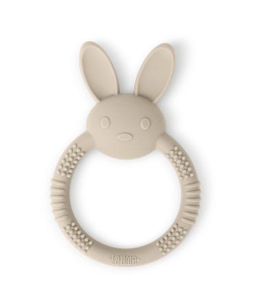 La'dore Baby Teething Toys Premium Baby Teether Soft Food-Grade Silicone Teethers for Babies   Cute Animal-Shaped Easy to Clean Teething Ring Soother for Infants (Bunny / Saddle)