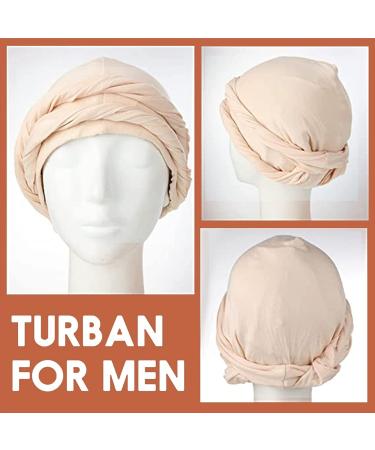 JIFOVER Black Halo Turban Durag for Men - Stylish Headwrap for Men - Buy Online on GoSupps.com