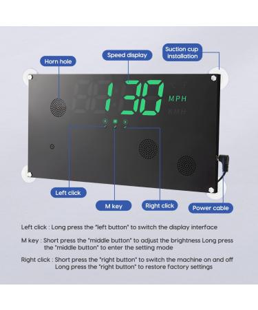 MR CARTOOL GPS Speed Knife - Double-Sided Display with Excess Speed Alarm & Rear View Speed Meter | International Shipping - Buy Online on GoSupps.com