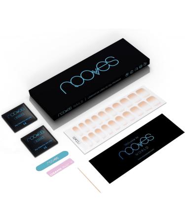  NOOVES NOOVES 20-Sheet Nude Baby Boomer Gel Nail Polish Set - Nude - Pack of 20 Premium Semi-Cured Gel Stickers - 1 Nail File and 1 Orange Stick - Vegan - Buy Online on GoSupps.com