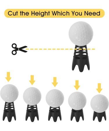 Vefungyan 18pcs Golf Tees for Indoor Training & Driving Range Practice - Black Plastic Tees for Winter Golf Simulator Mats - Buy Online on GoSupps.com
