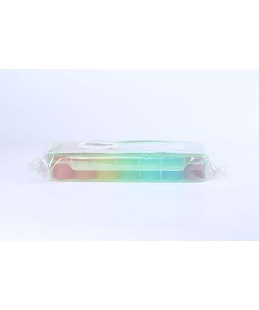 Pill Box 4 Times a Day Betife Weekly Organiser - Green | 7 Day Pill Dispenser with 4 Compartments for Medication, Vitamins & Supplements - Buy Online on GoSupps.com